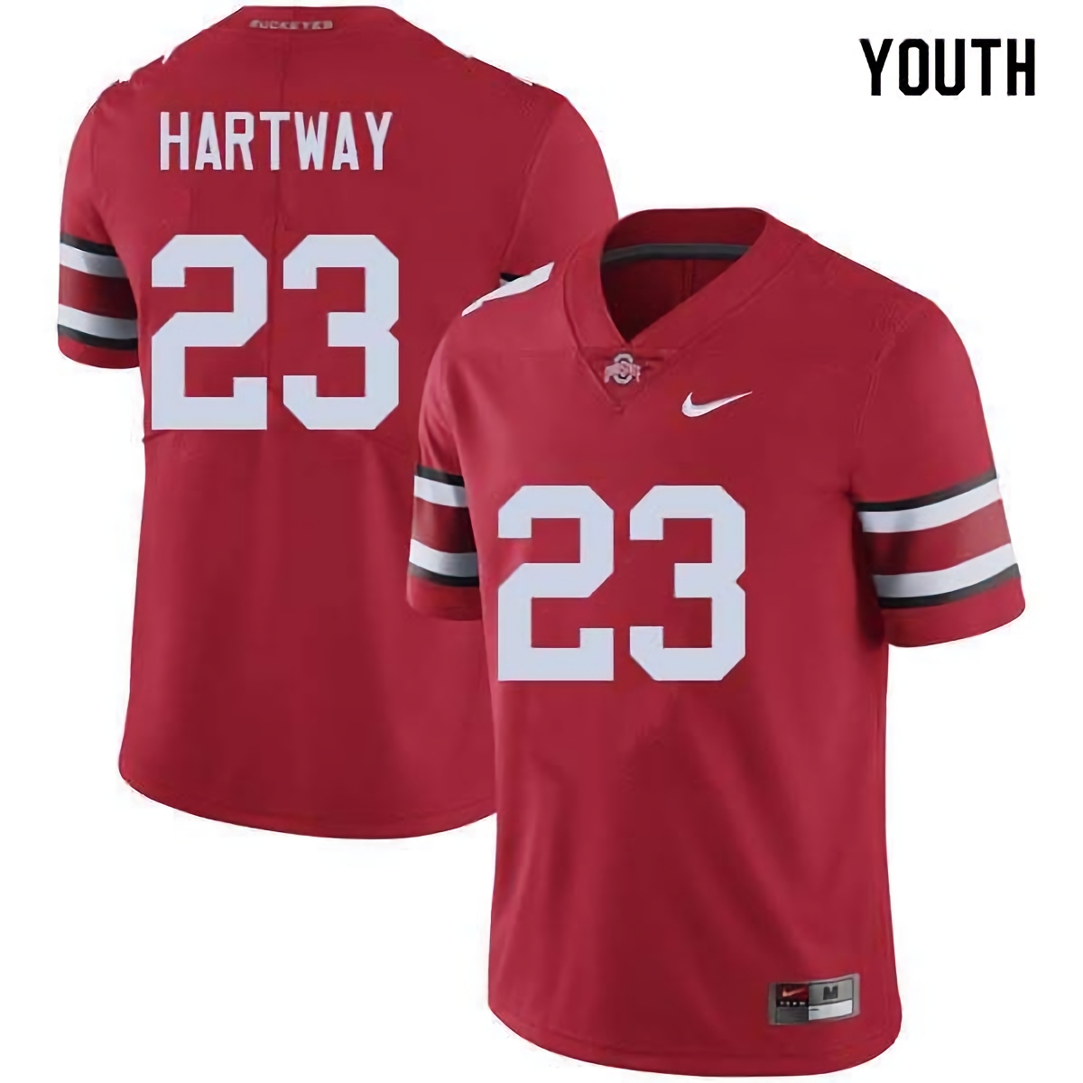 Michael Hartway Ohio State Buckeyes Youth NCAA #23 Nike Red College Stitched Football Jersey GGE0456YF